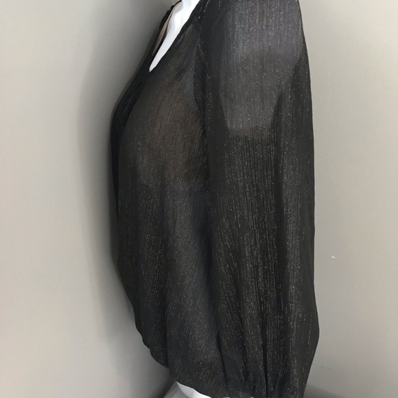 A.Byer| Sheer Black Blouse - Picture 4 of 4